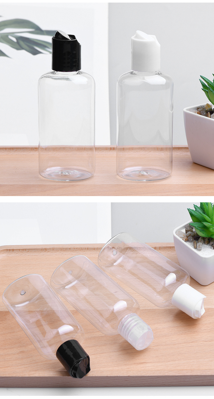 新品100ml 按压盖千秋盖塑料瓶 乳液分装瓶 螺纹盖 挤压瓶塑料盖