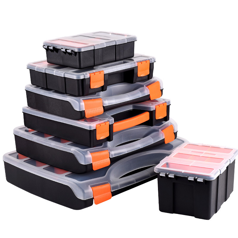 零件手提式螺丝盒螺丝箱塑料盒工具收纳盒电子元件盒分格箱物料盒