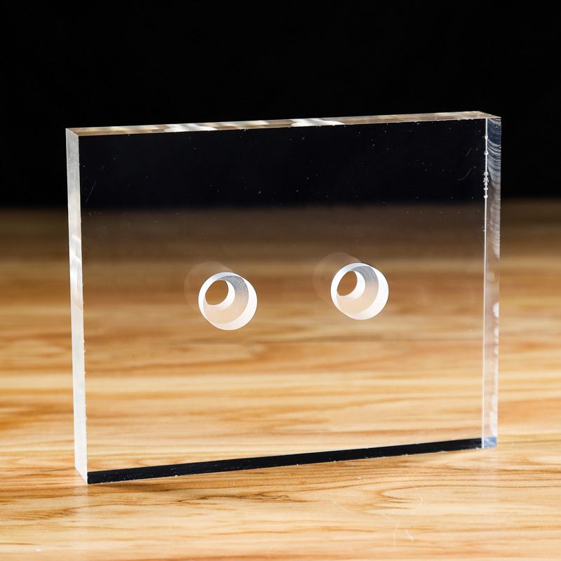 厂家亚克力板透明有机玻璃板制品打孔透明亚克力板雕刻pc板