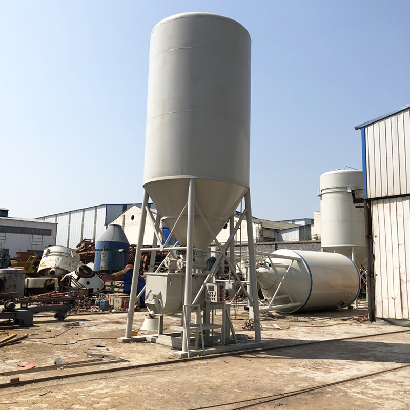 工地用散装预混水泥搅拌罐 计量搅拌出料砂浆储存罐 干粉砂浆罐