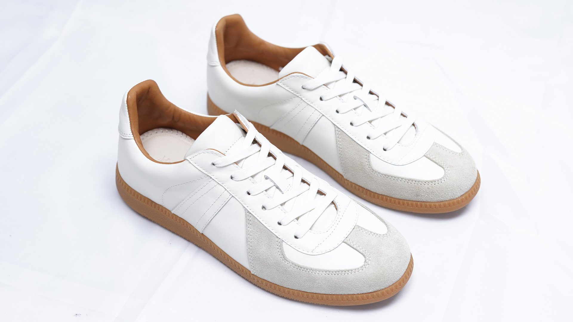 replica德军训练鞋复古牛皮男士板鞋休闲鞋情侣德训鞋rof复刻男鞋