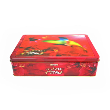 中式传统糕点食品包装铁盒 精美点心零食包装长方形铁盒