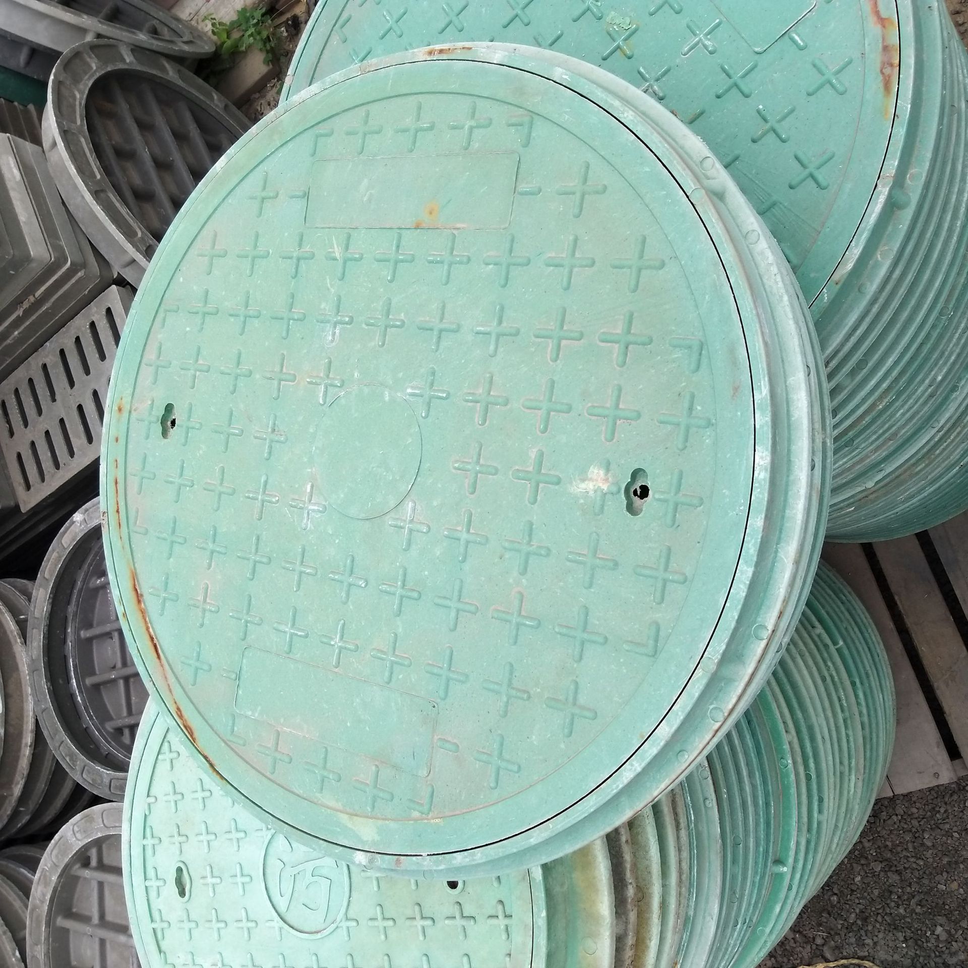 海天旺圆形井盖天津复合井盖600轻型圆形通信井盖弱电井盖