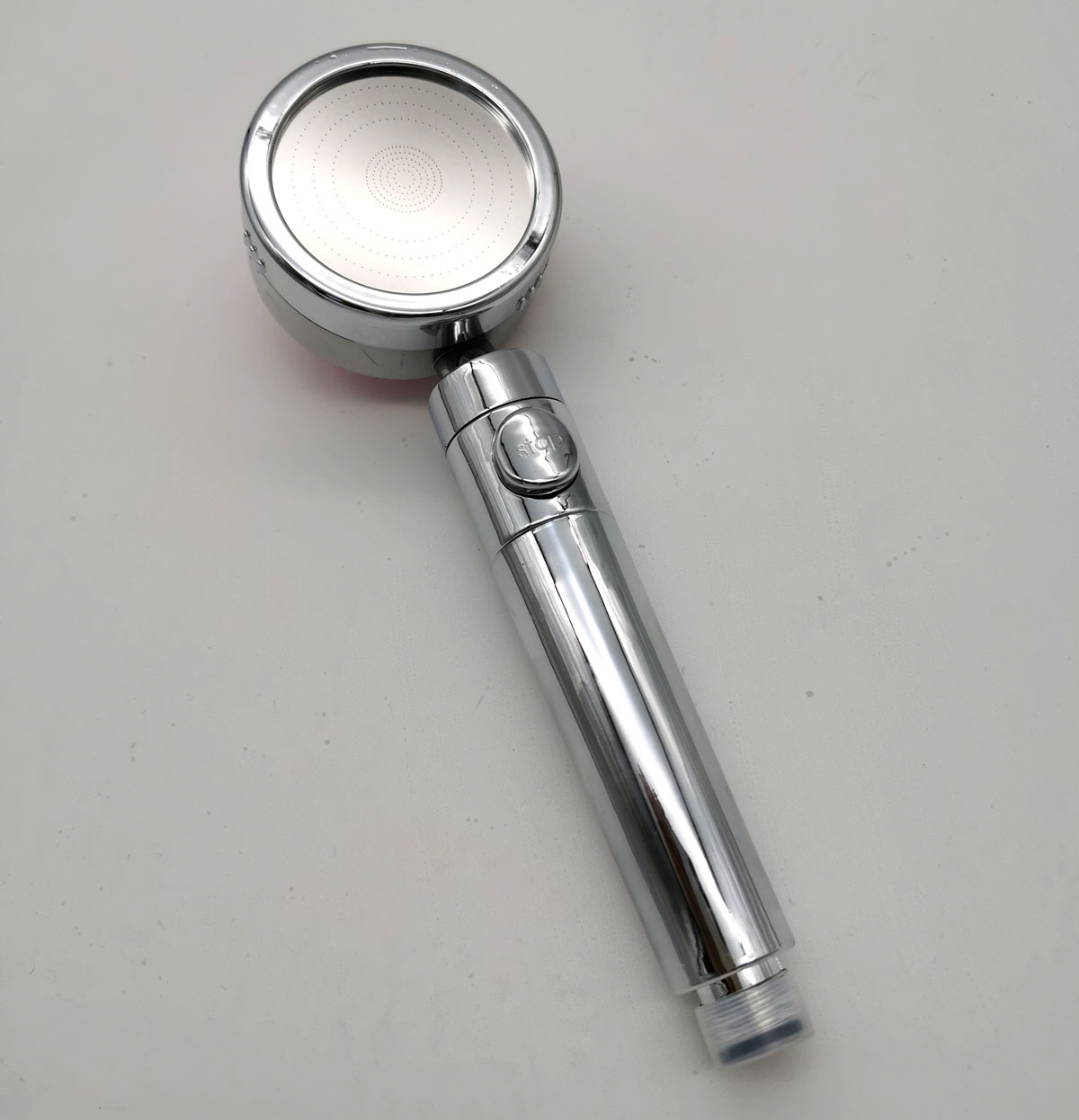 新款带硅胶按摩手持花洒喷头多功能spa淋浴止水花洒可搓背喷头