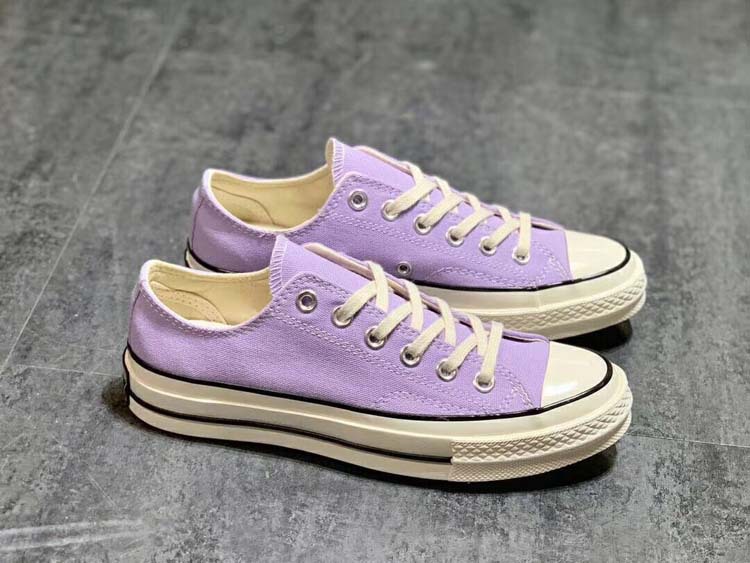 猿人匡威 1970s紫色黄色糖果色高帮低帮情侣款帆布鞋