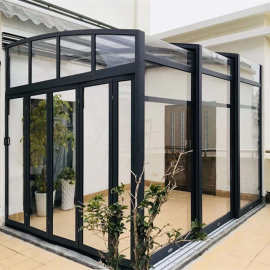 移动阳光房智能伸缩遮阳房户外隔音隔热玻璃房泳池厂家