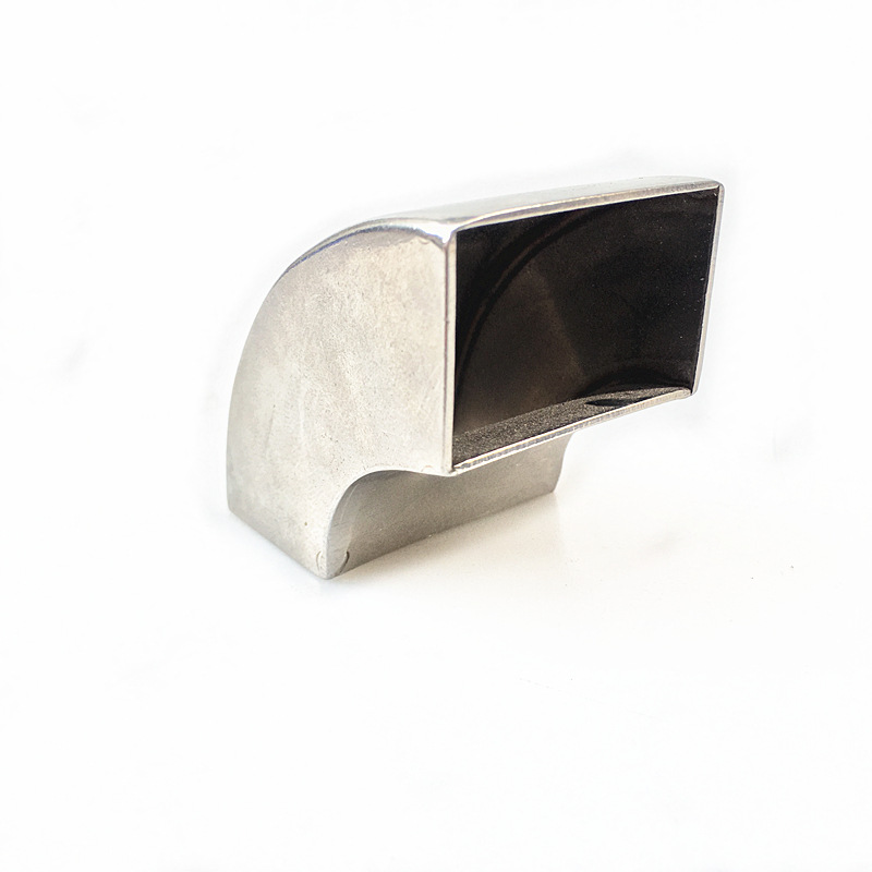 加厚201不锈钢90度方管弯头扁管排气管围栏支架焊/转接头配件304