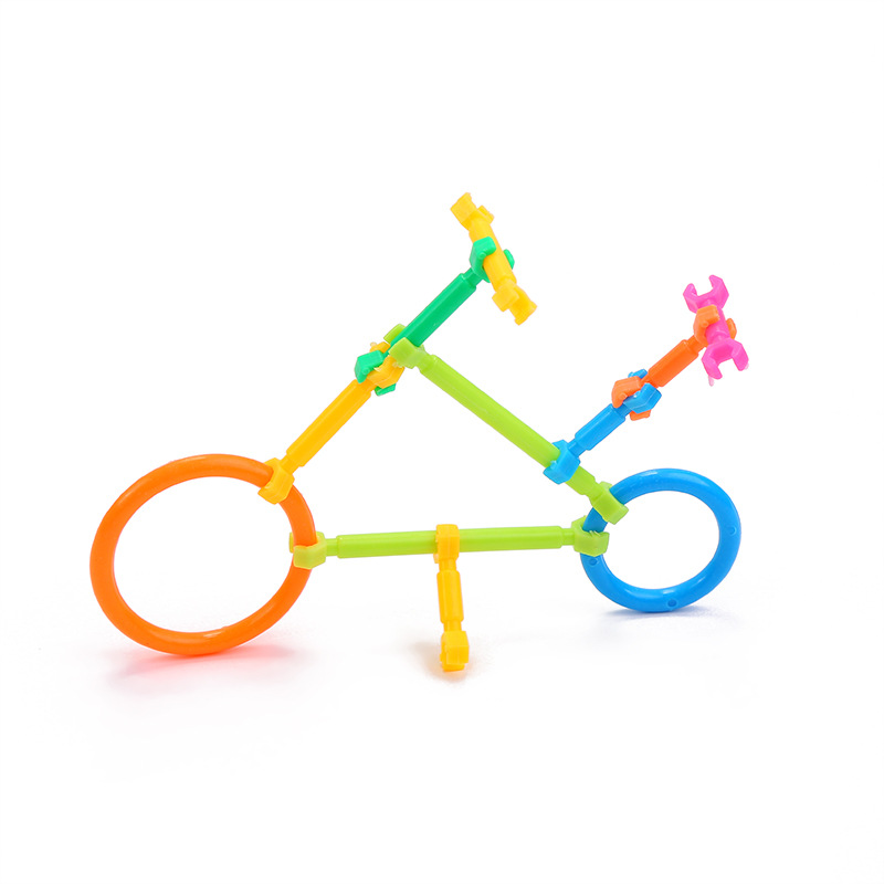 聪明魔术棒儿童早教塑料拼插玩具diy动手组装积木玩具厂家批发