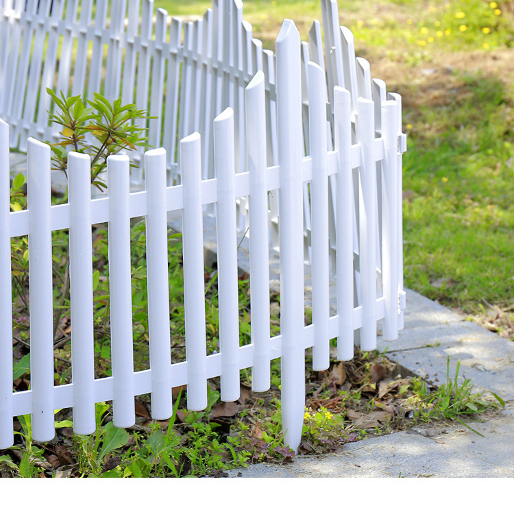 院子围栏栅栏别墅塑料围栏双插地栅栏户外白色栅栏围栏小篱笆
