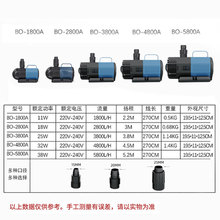 松宝鱼缸变频潜水泵鱼池小型静音迷你循环器养鱼大功率抽水过滤泵