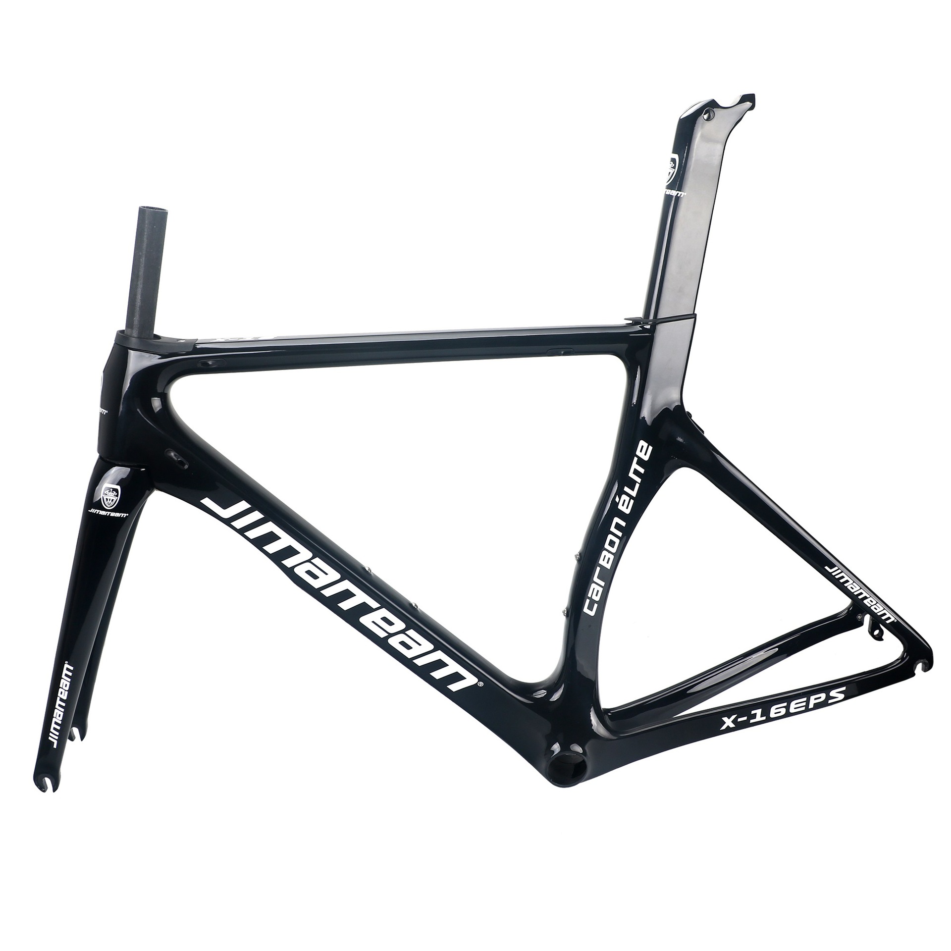 2021新款jimaiteam碳纤维自行车车架破风公路车架x-16系列/黑色