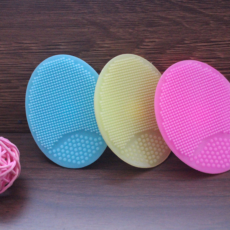 Baby Bath Cleaning Brush Exfoliating Massage Facial Brush Baby Silicone Shampoo Brush