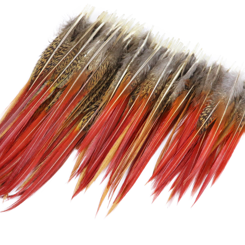 厂家直供公鸡羽毛野山鸡毛diy手工锦鸡红箭装饰配件辅料饰品批发