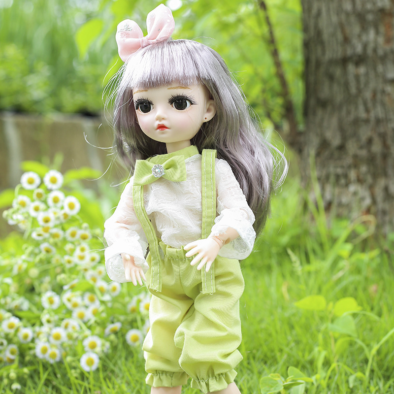 缪莉30cm时尚可换装洋娃娃搪胶公仔儿童暑假玩具小女孩过生日礼物