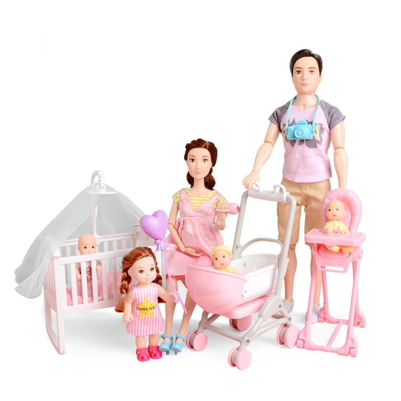 怀孕娃娃玩具套装仿真生宝宝洋娃娃女孩过家家早教启蒙玩具
