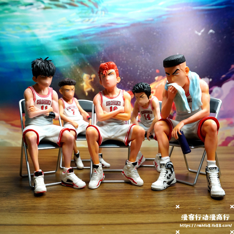 灌篮高手 湘北五虎 樱木花道流川枫宫城良田三井寿 手办模型 摆件