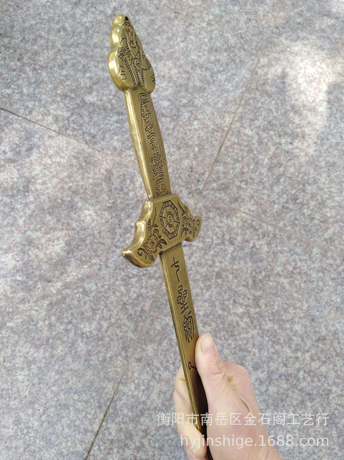 厂家直销【特大号纯铜】50cm长左右七星剑,风水用品等铜剑