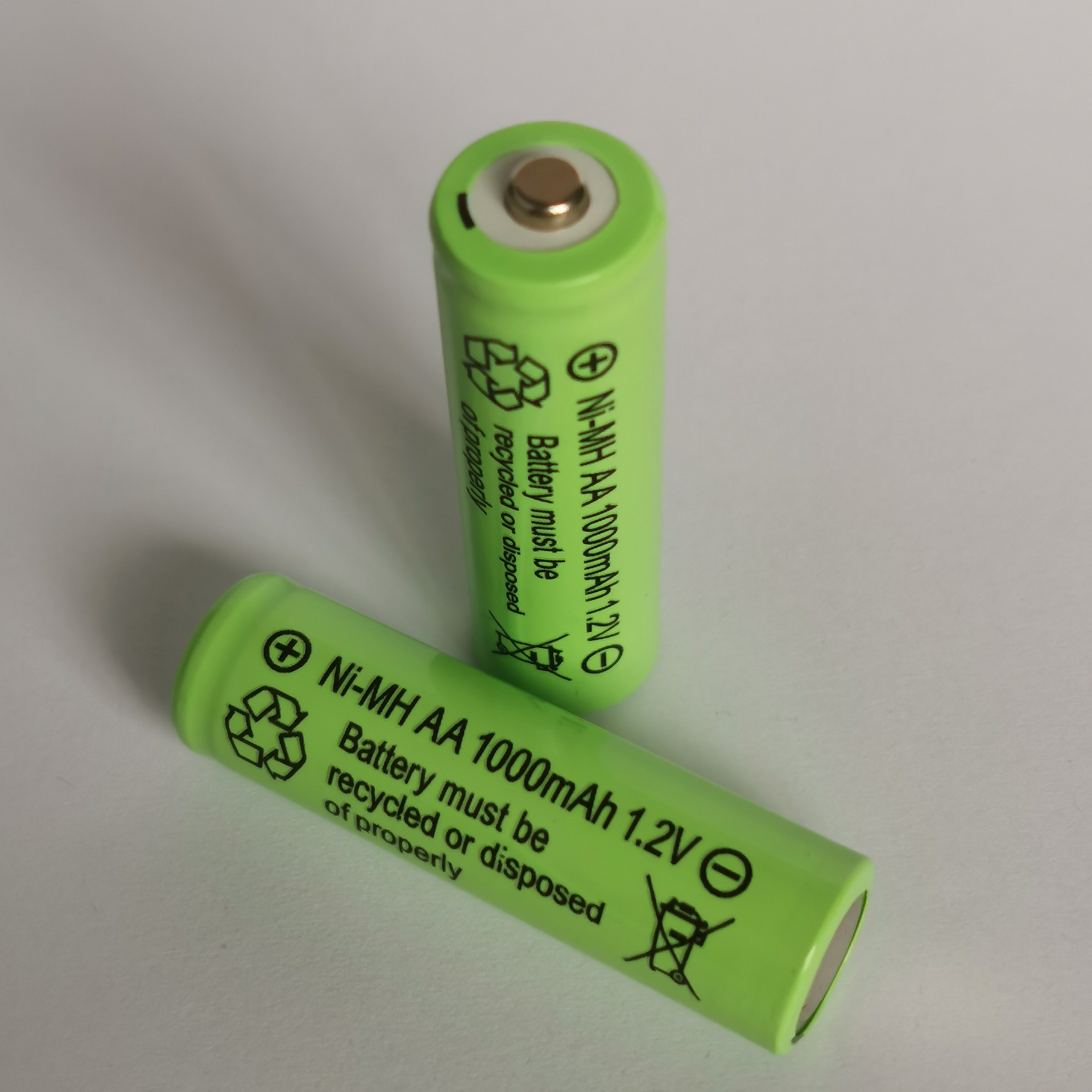 厂家直发5号镍氢电池aa1000mah工业塑装12v可充电电池