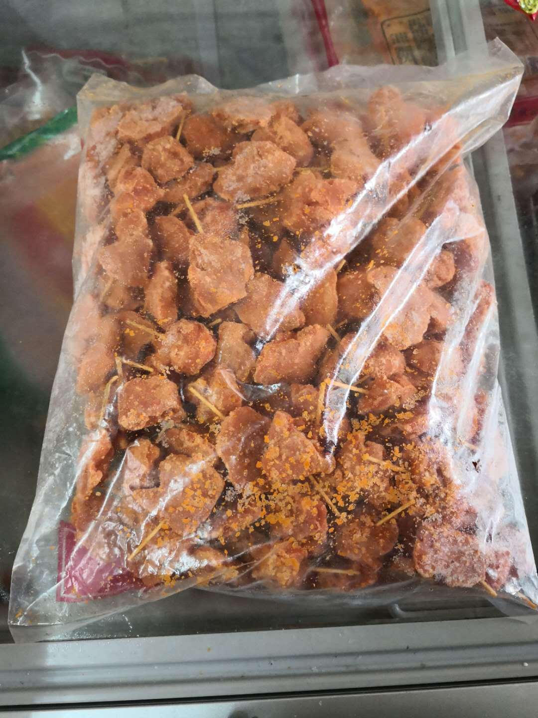 日龙牙签肉 迷你肉串整箱 肉类冷冻鸡肉2.5kg 4包1箱