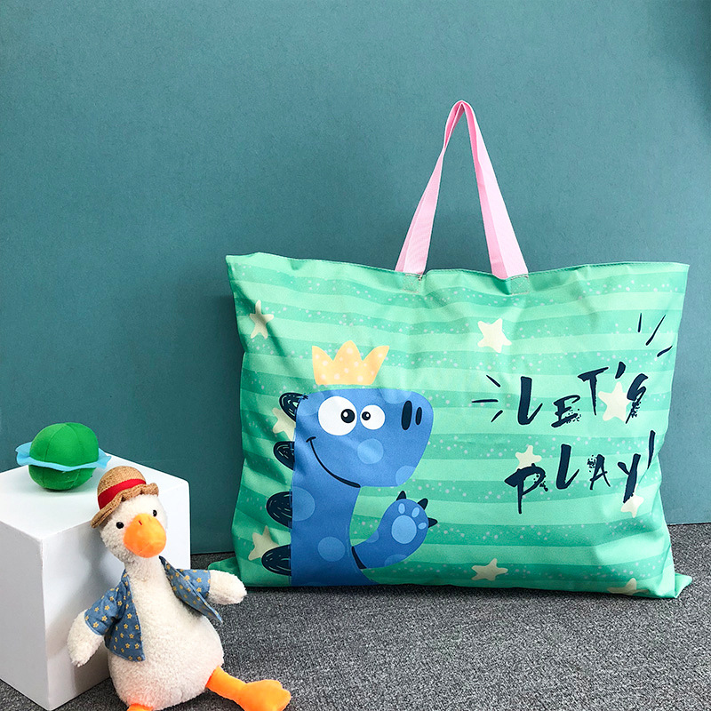 Factory Cute Cartoon Kindergarten Duvet Buggy Bag Handbag Children Quilt Buggy Bag Bag Waterproof Quilt Bag
