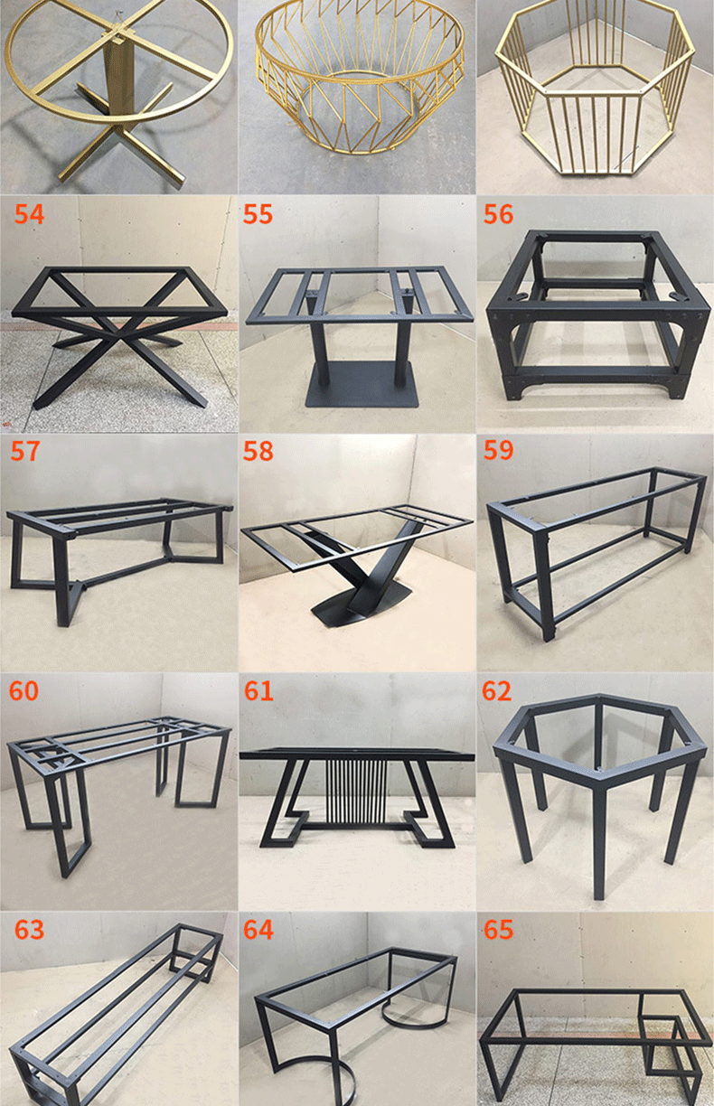 定制铁艺桌腿支架多样款式餐桌脚桌子桌台腿餐厅桌腿支架厂家定制