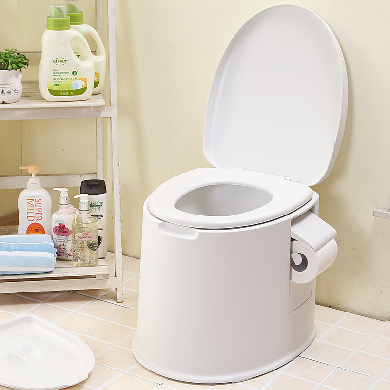 移动马桶孕妇坐便器老人病人便携式简易坐便椅塑料防滑加厚加高