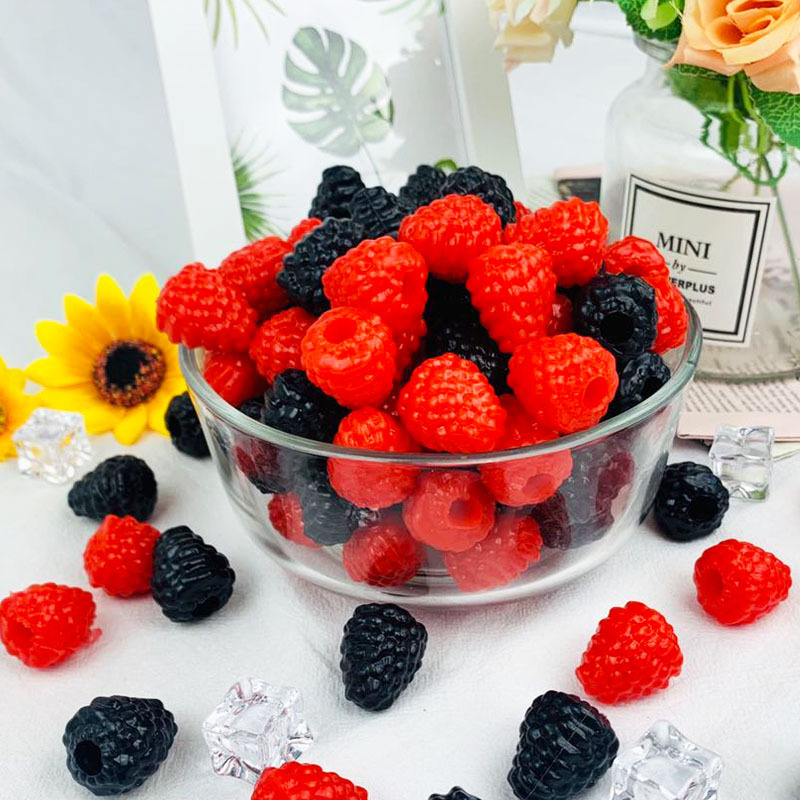 仿真树莓桑葚 仿真小水果模型 假草莓烘培店蛋糕DIY 摆设装饰道具