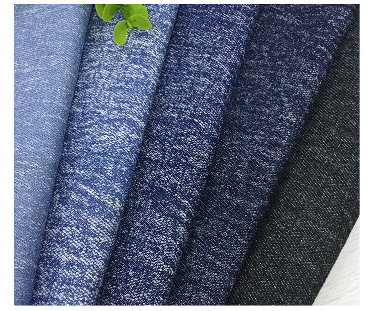 十安雪花棉面料 280克梭织印花牛仔面料 春夏外套裤子布料