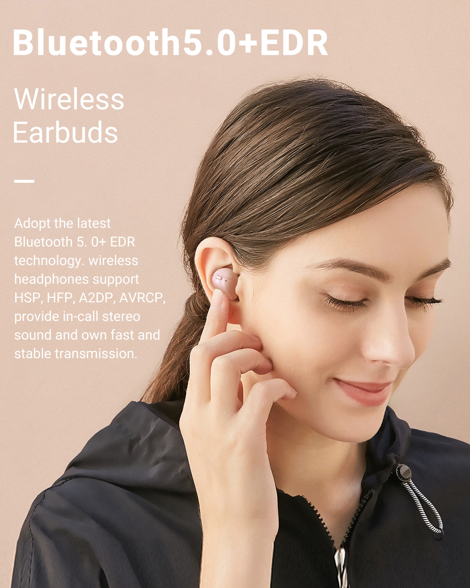 跨境专供兰士顿t13d蓝牙耳机5.0无线防水tws双耳高清通话蓝牙耳机