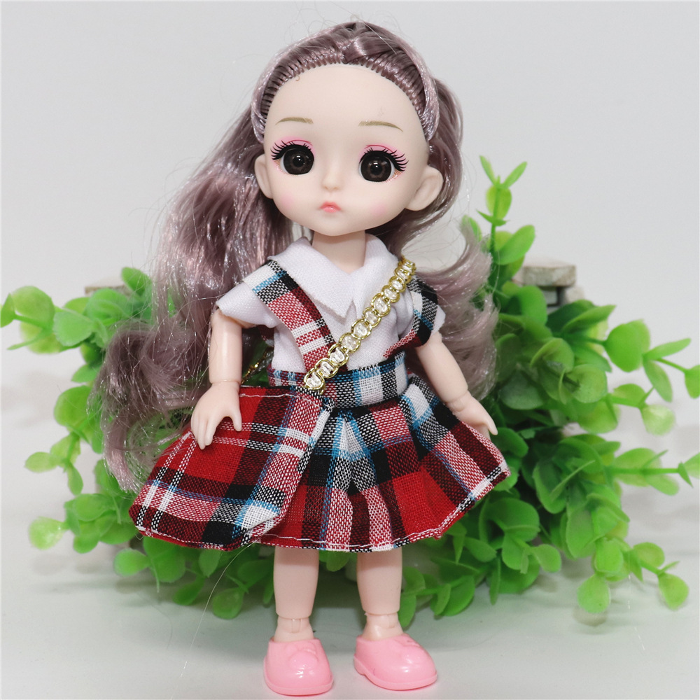 17厘米芭芘娃娃奶牛兔子动物婚纱礼服洋娃娃女孩换装玩具衣服学生