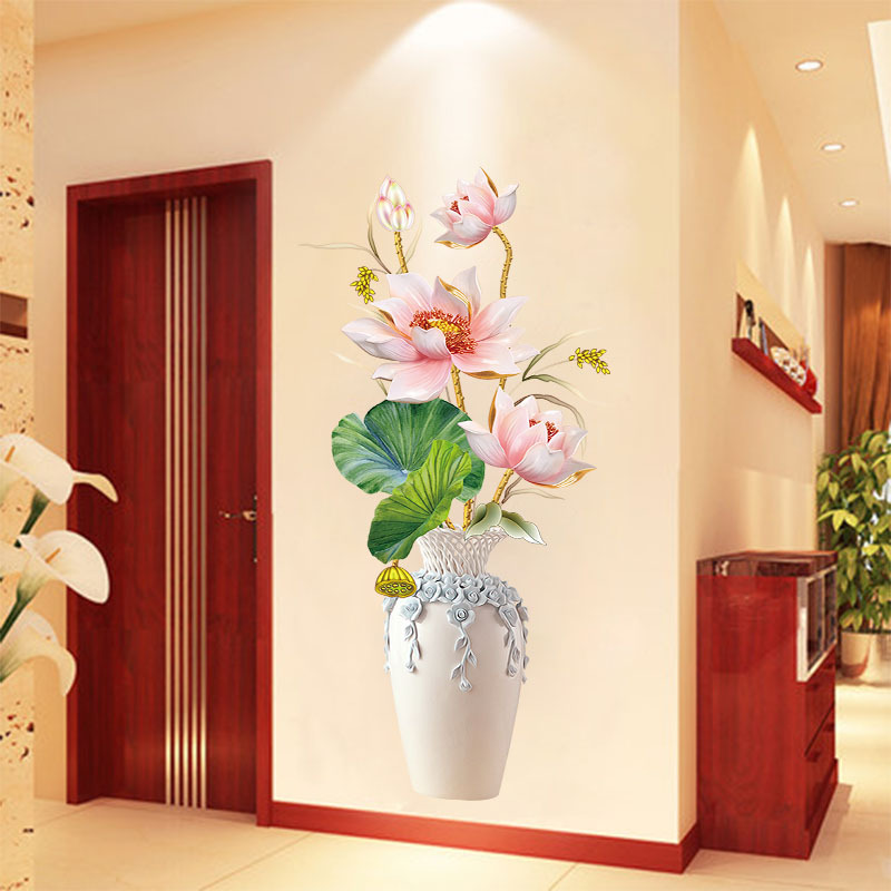 3d立体墙贴画卧室装饰贴纸温馨房间布置墙上墙纸自粘墙面家用贴饰