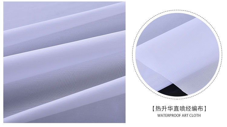 大量批发130克有光热升华直喷经编布热转印经编布可折叠双透好