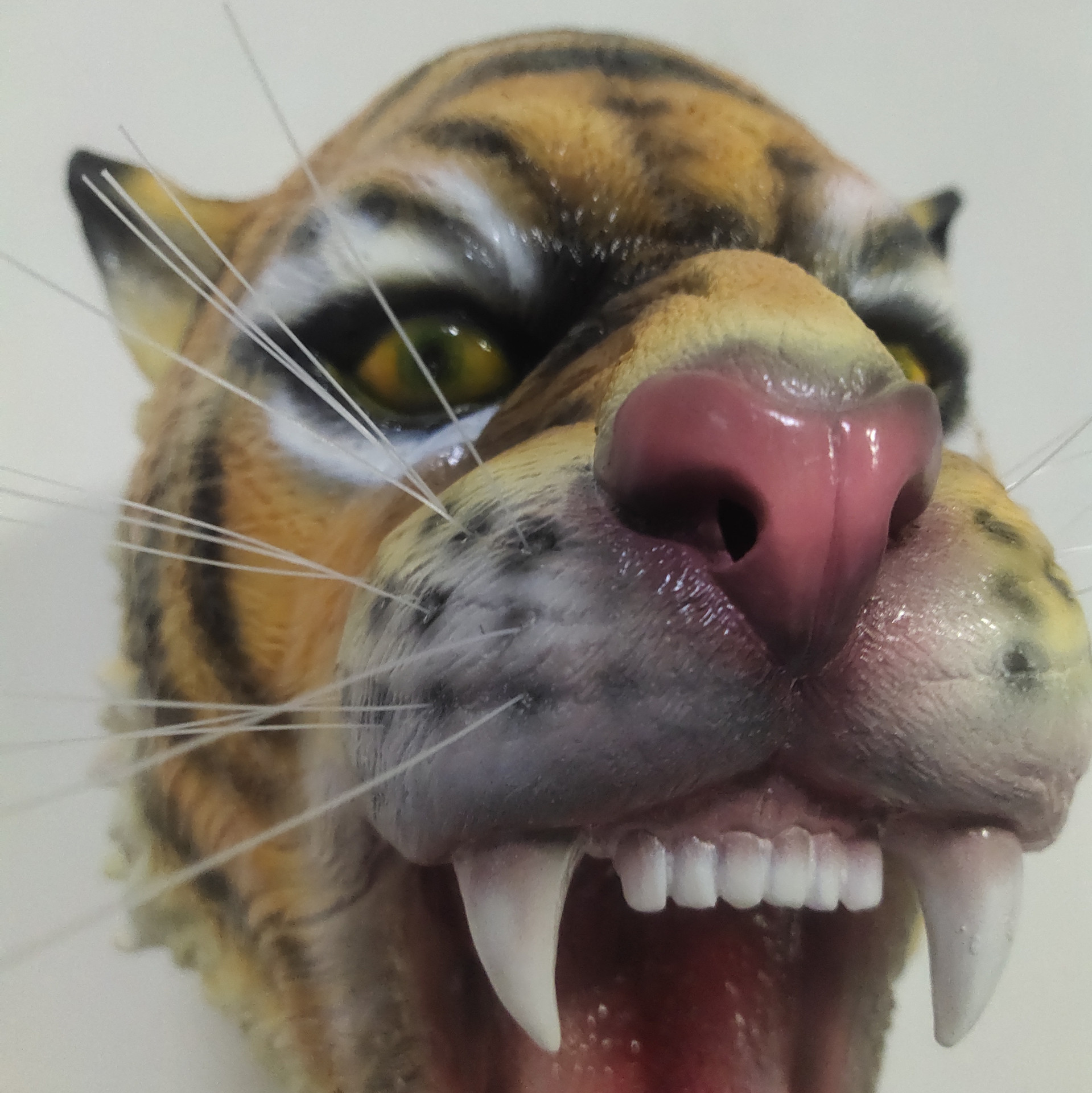 新款动物头套搞笑道具万圣节狂欢节老虎面具乳胶假面舞会面具派对