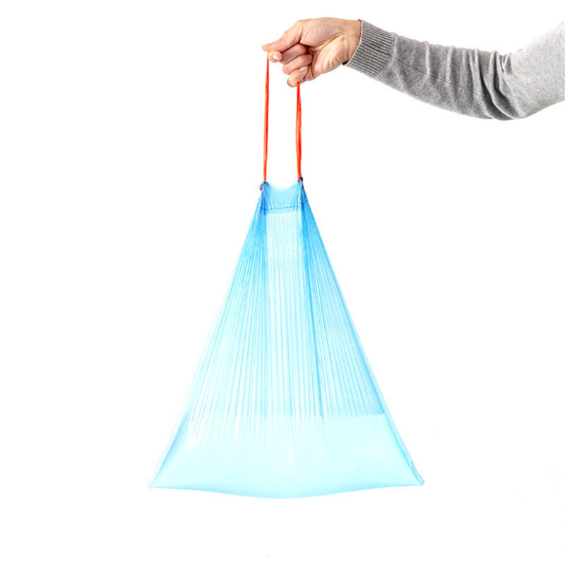 Colorful Thickened Disposable Garbage Bag Household Drawstring Plastic Bag Portable Automatic Loose Mouth 15 Pieces