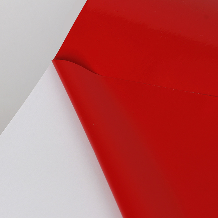 不干胶红色pvc防水背胶标签纸 不干胶即时贴户外广告贴纸不可打印