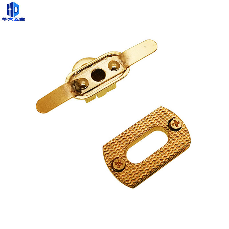 箱包五金配件椭圆形牛鼻锁扣金属 女包旦形扳锁 掰锁 厂家直销