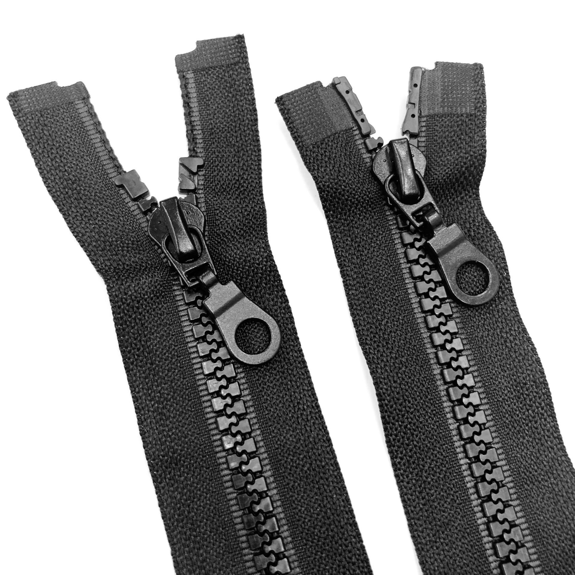 5号树脂拉链双拉头双开尾胶牙拉链服装羽绒服外套前中拉链现货