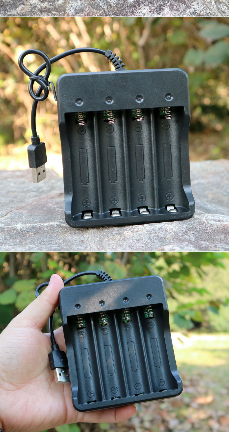 2v 18650锂电池充电器 四槽18650充电器4充批发