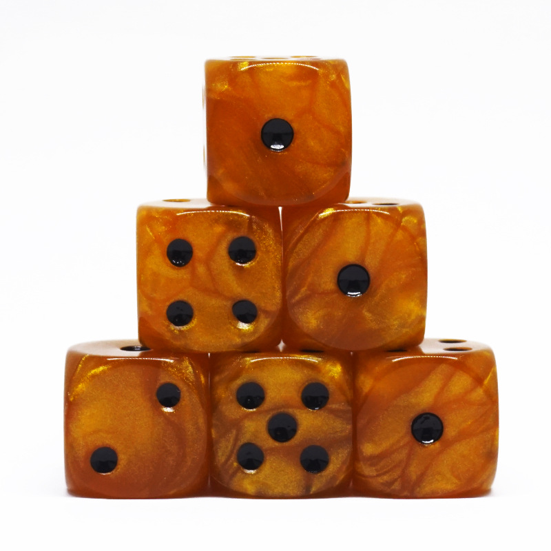 批发供应新款数字麻将酒令游戏点数骰子 塑胶6面创意数字娱乐骰子