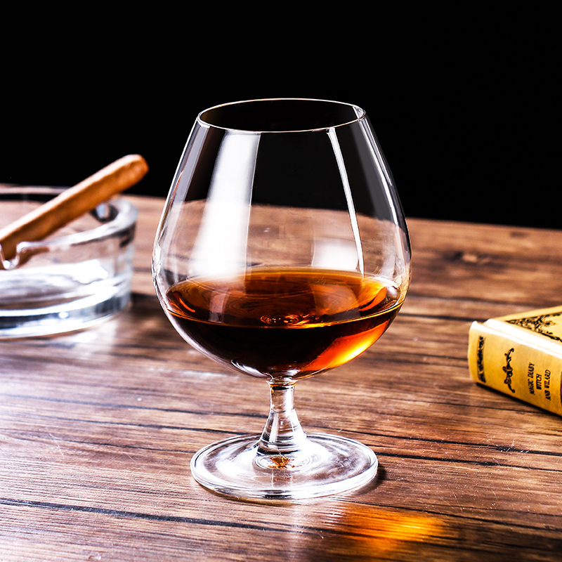厂家直销无铅水晶玻璃白兰地杯矮脚洋酒杯精酿啤酒杯白酒杯订logo