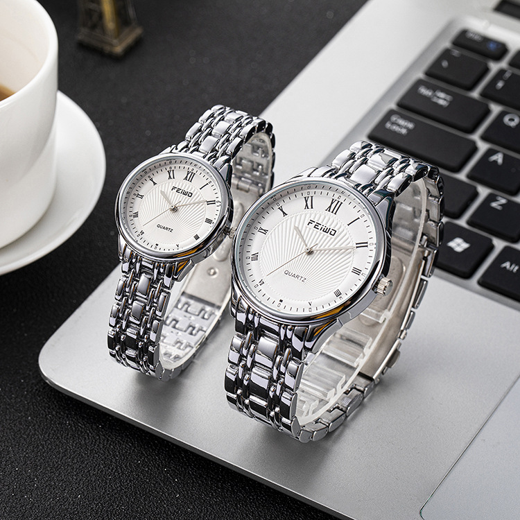 飞沃工厂直销 情侣对表 夜光 时尚男女表 促销 礼品表 现货手表批