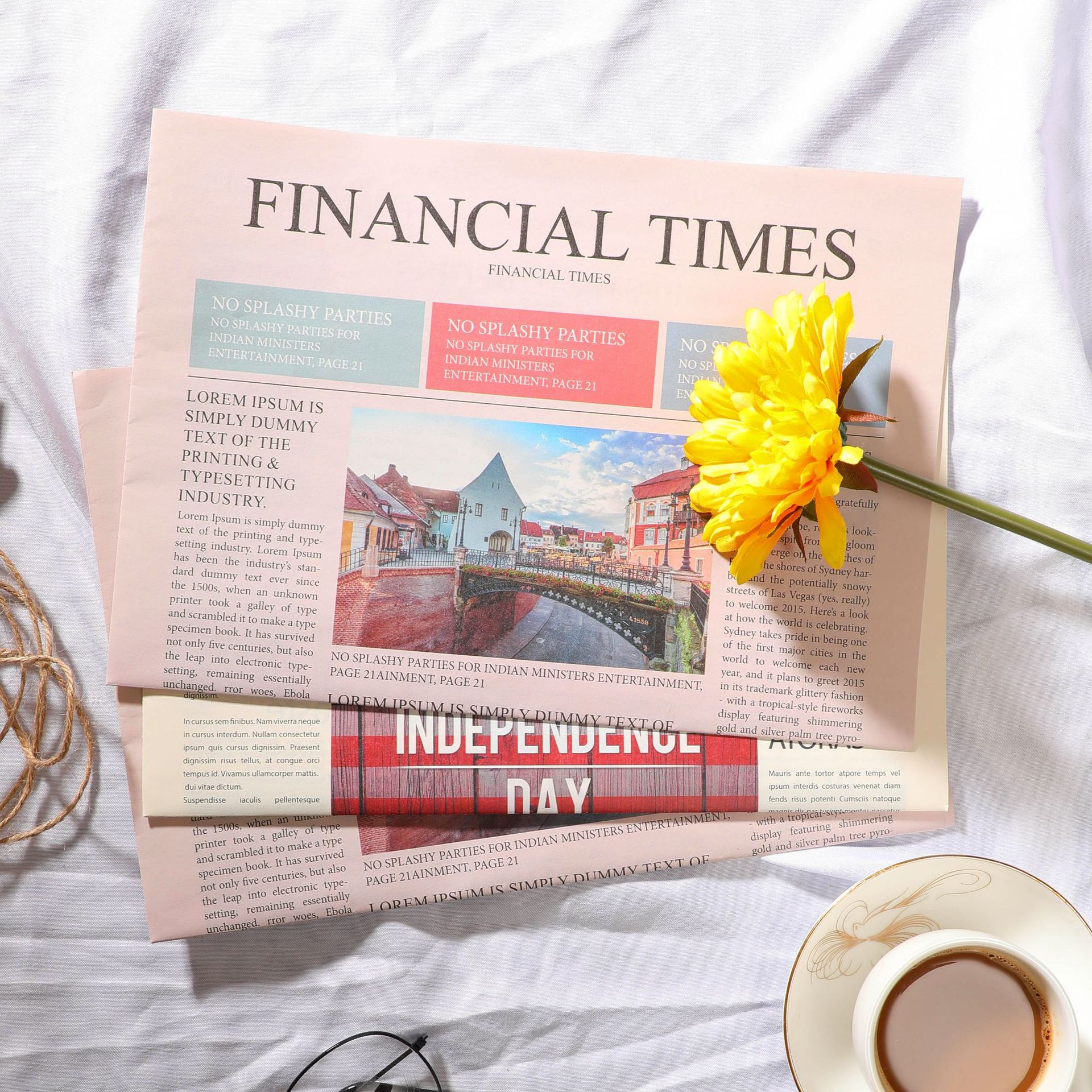 英文报纸ins风复古报纸拍照道具拍摄拍照摄影摆拍粉色摆拍背景纸