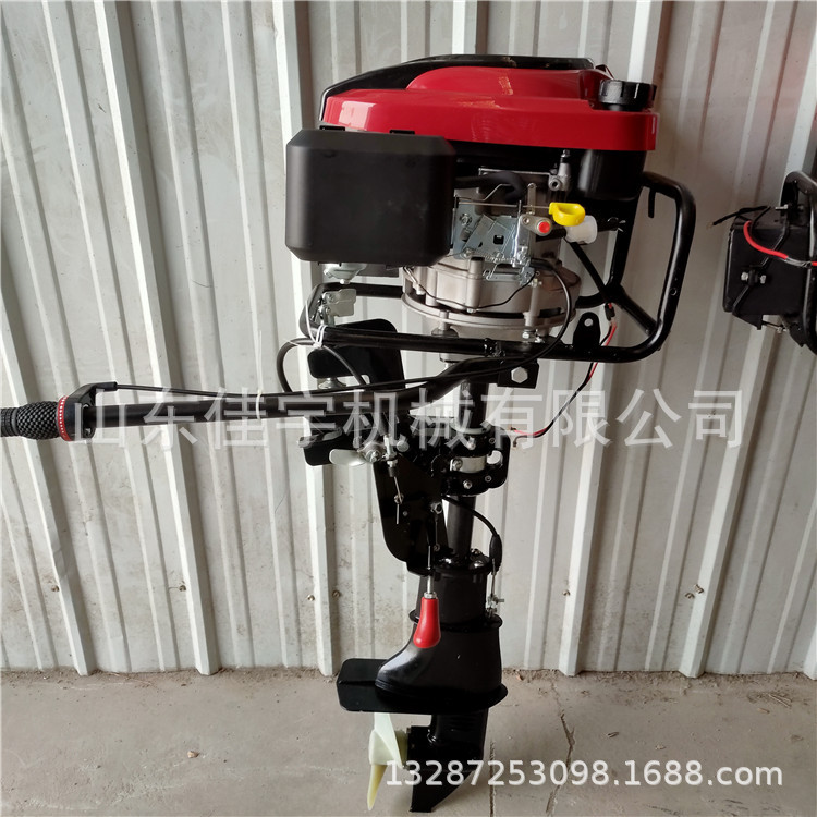 水库鱼塘船用小型汽油机挂桨机 小渔船挂机螺旋桨 柴油立式船挂机