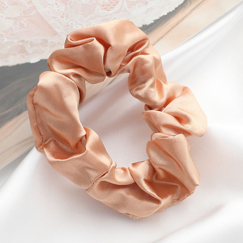 Artificial Silk Hair Ring Ins Wind Net Red Solid Color Large Intestine Hair Ring Simple Korean Style Large Intestine Ring Little Fairy Hair Rope Wholesale