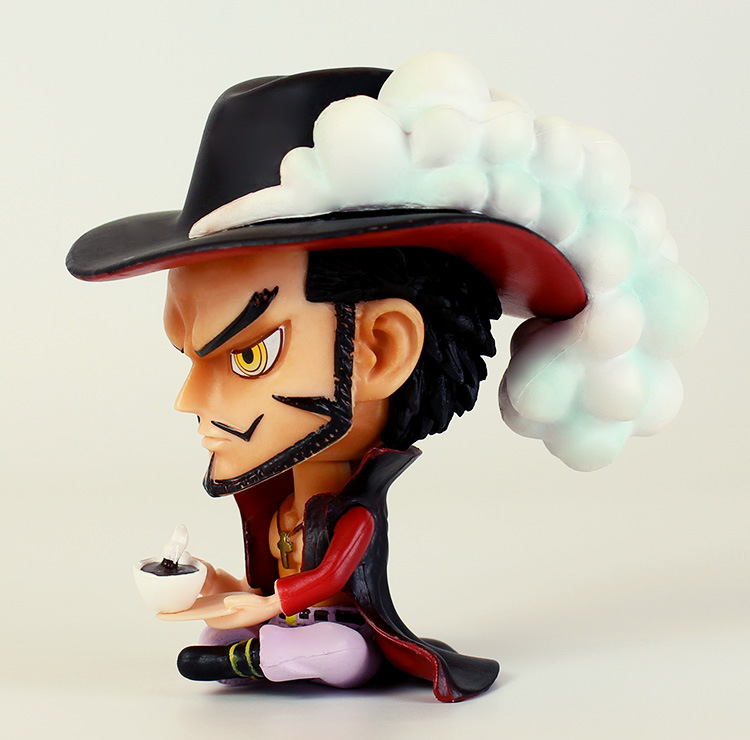 海贼王手办 七武海 大头公仔 q版鹰眼 乔拉可尔·米霍克 手办模型