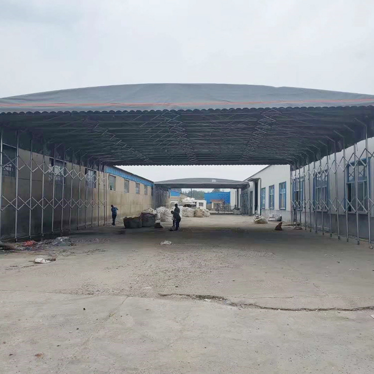 预制梁伸缩推拉保温棚尺寸加工 水泥制品蒸汽养护罩