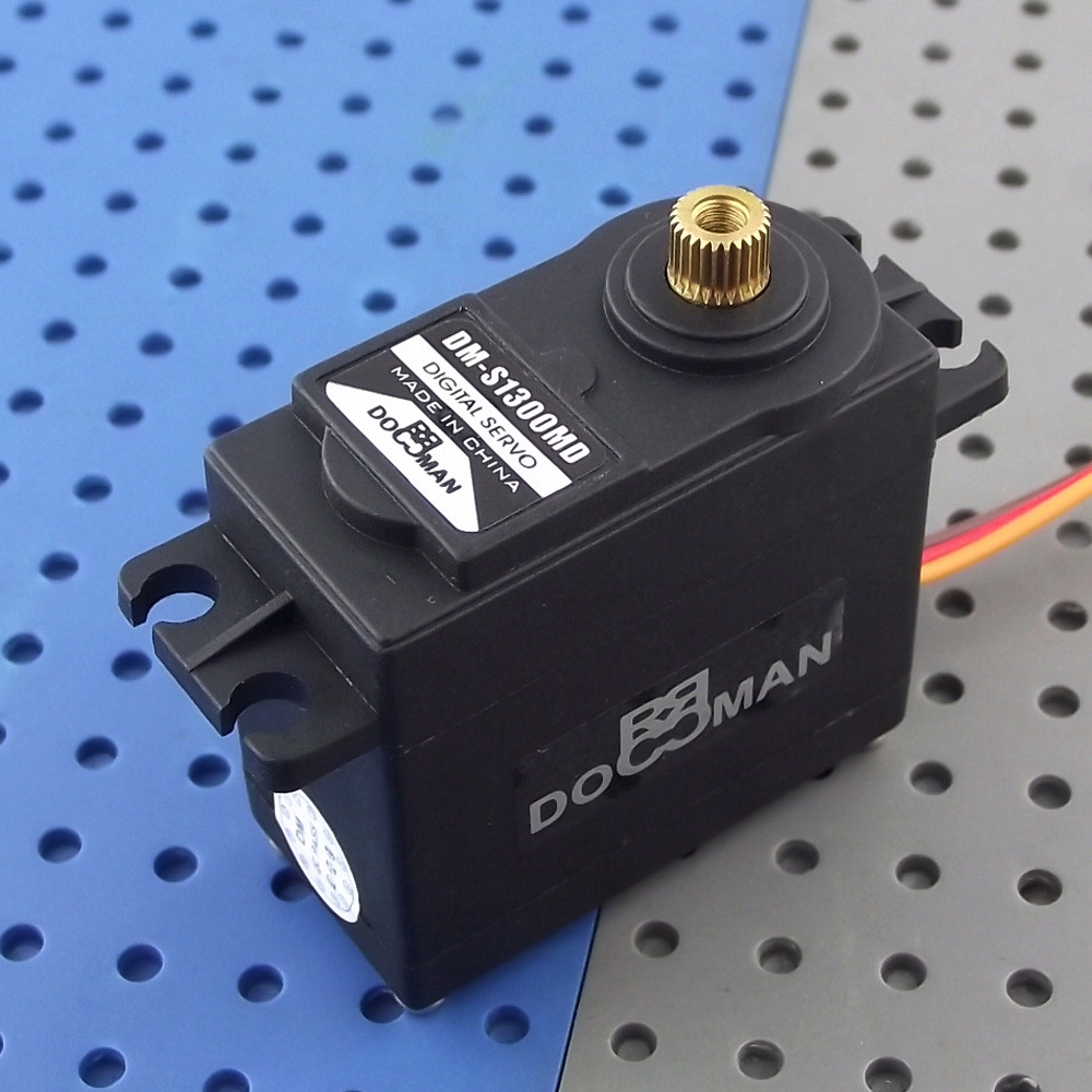 dm-s1300md金属齿13kg数码舵机转向油门伺服器扫地机器人舵机