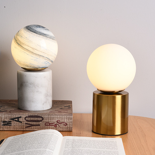 2020 New Marble Creative Table Lamp Color Moon Bedroom Bedside Table Decoration Lamp Gift Table Lamp