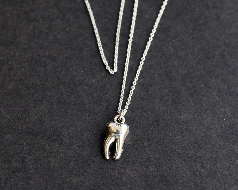 牙齿 项链 爱护牙齿 牙医 牙科 牙医助理 医学院毕业礼物 欧美