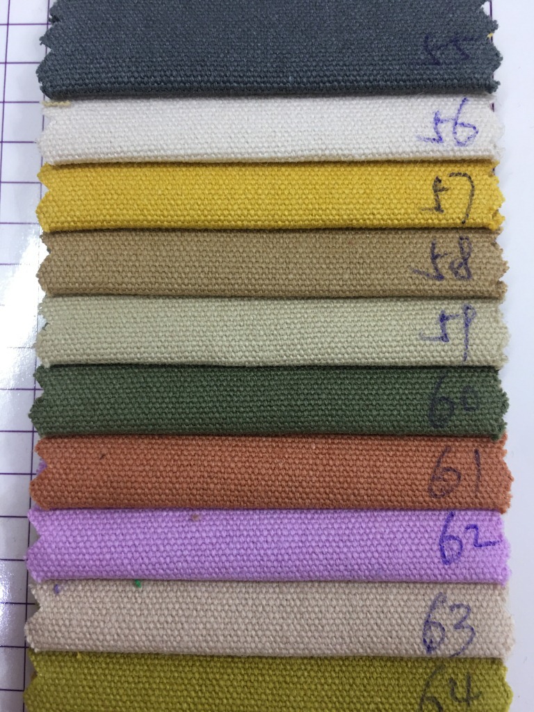 新款8安洗水帆布纯棉 流行男装面料 72*40细珠帆布砂洗怀旧